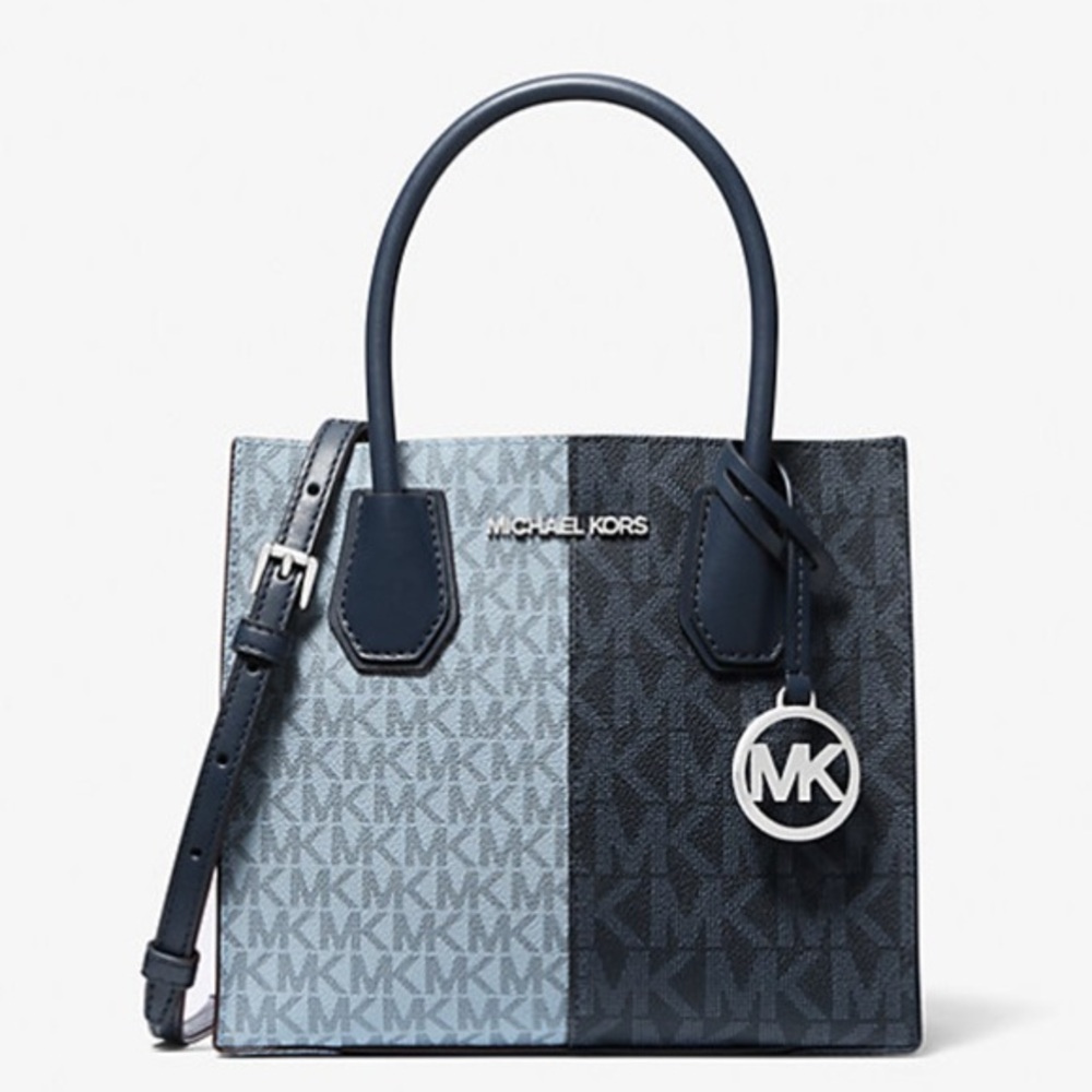 Michael Kors Blue and Black Women's Bag